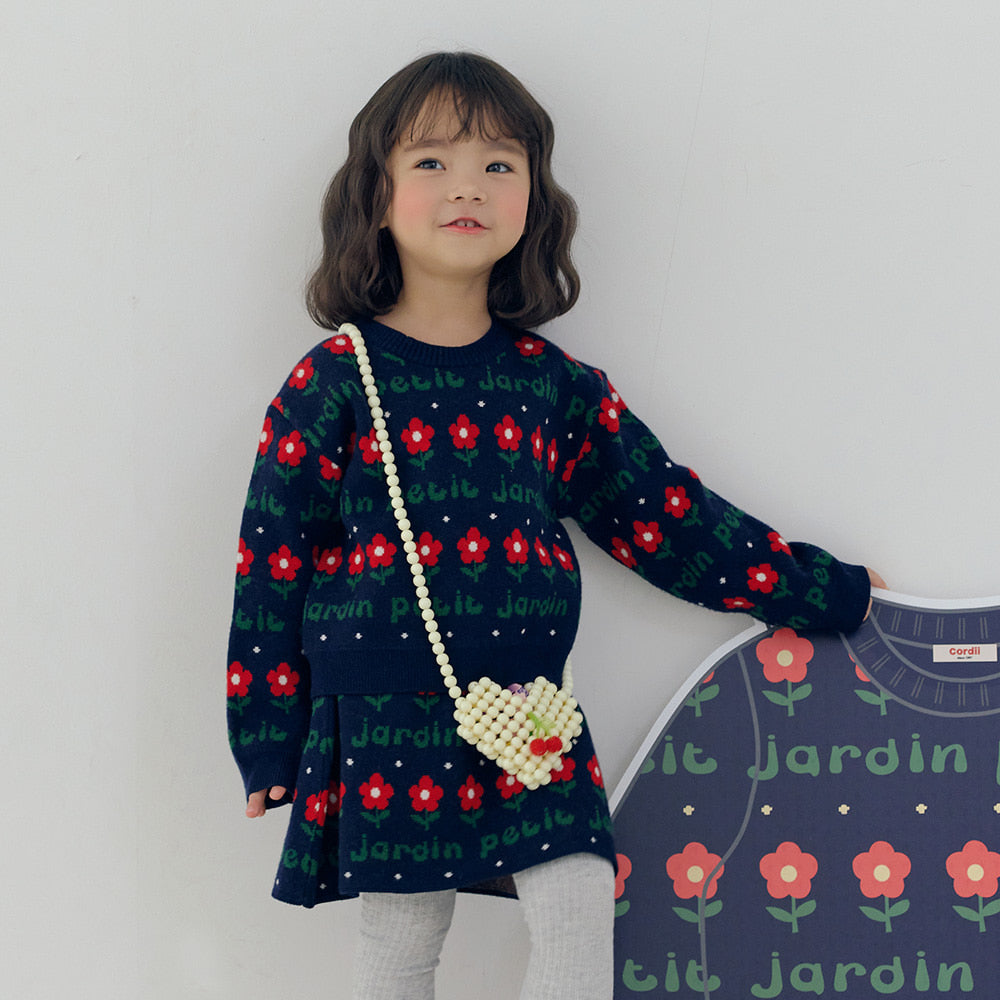 [PREORDER] PETIT JARDIN NAVY KNIT SET