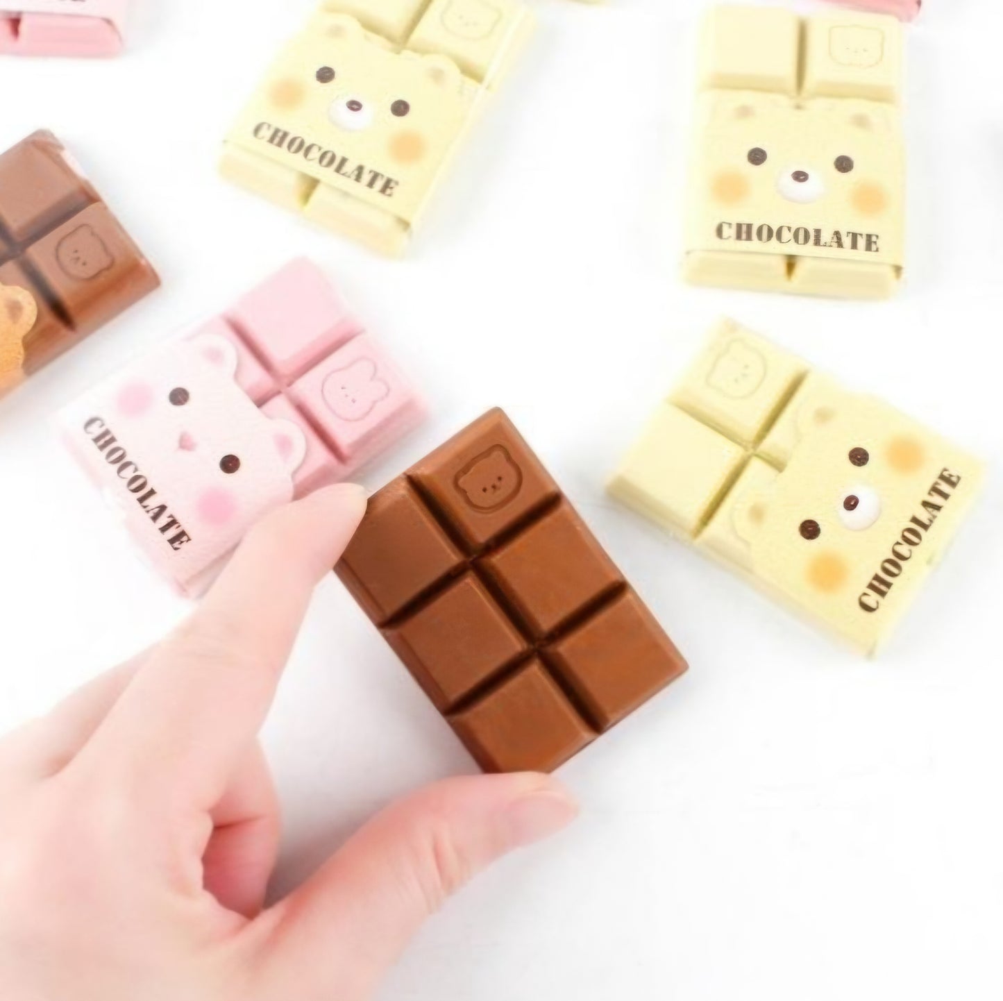 ANIMAL CHOCOLATE ERASER 2PC