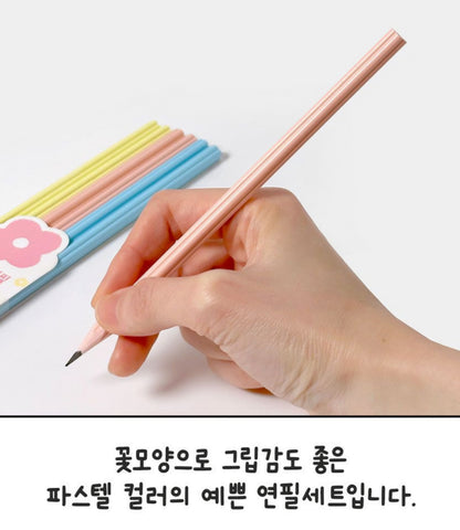 FLOWER PENCIL 6P