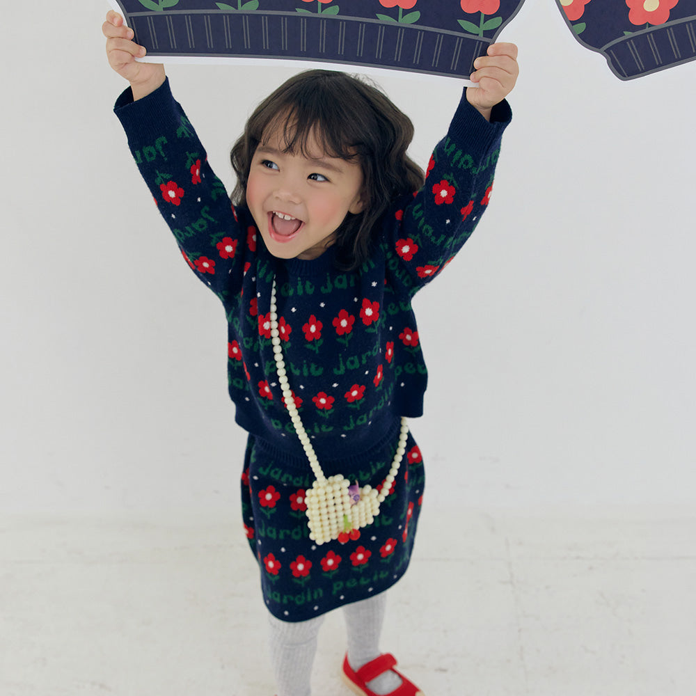 [PREORDER] PETIT JARDIN NAVY KNIT SET