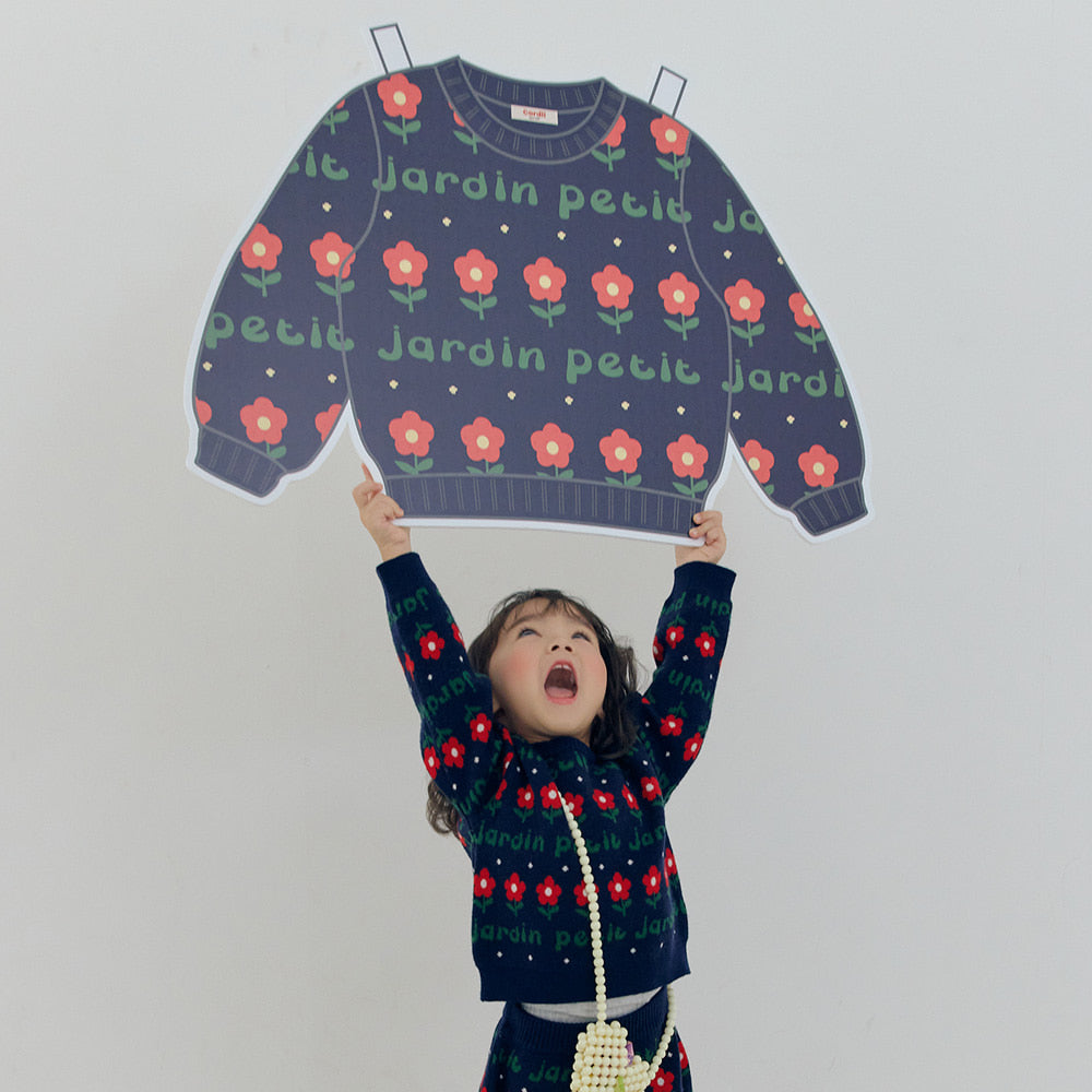[PREORDER] PETIT JARDIN NAVY KNIT SET