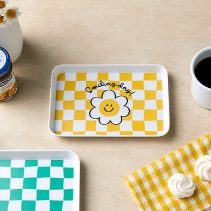 CHECKER SMILE 3PC TRAY SET