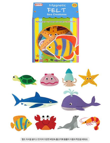 MAGNET FELT - SEA ANIMALS