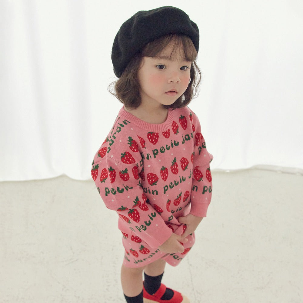 [PREORDER] PETIT JARDIN PINK KNIT SET