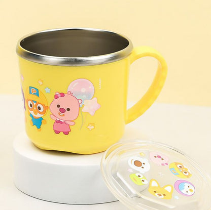 PORORO STAINLESS CUP WITH LID