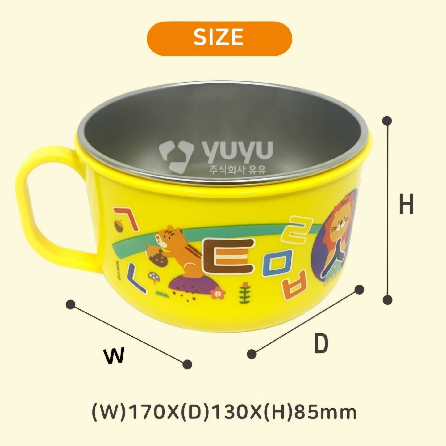 HANGUL WORLD PLATE BOWL SET