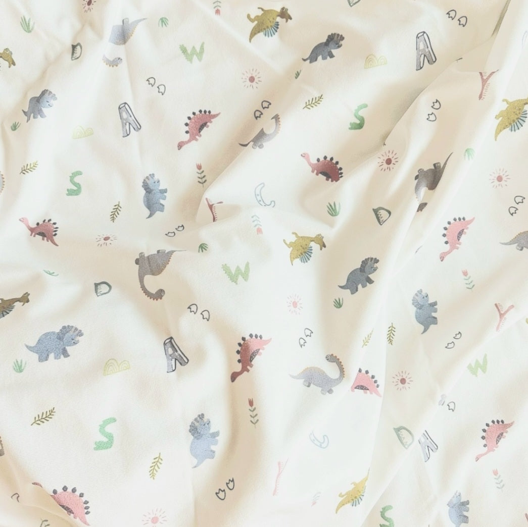 ALPHABET DINO DOUBLE BLANKET