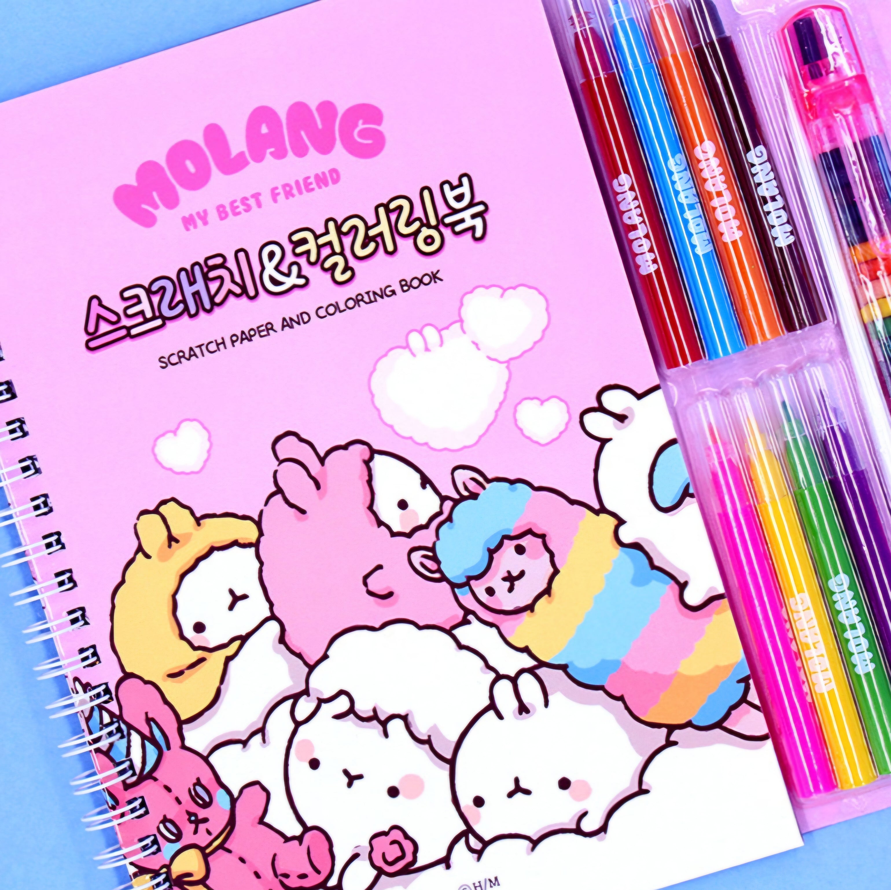 MOLANG SCRATCH & COLORING BOOK – iBABY_CO