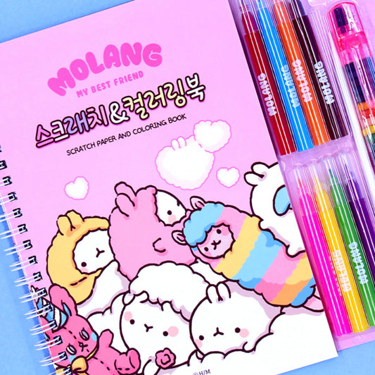 MOLANG SCRATCH & COLORING BOOK