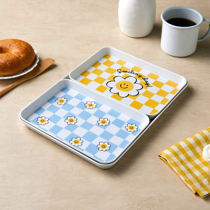 CHECKER SMILE 3PC TRAY SET