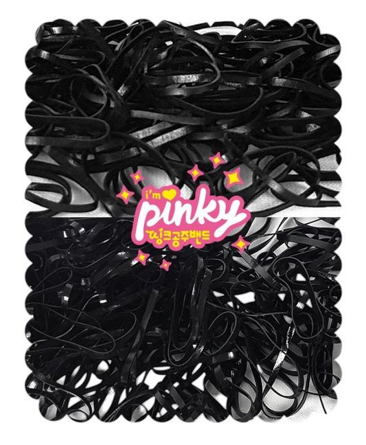 PINKY BLACK HAIR TIE