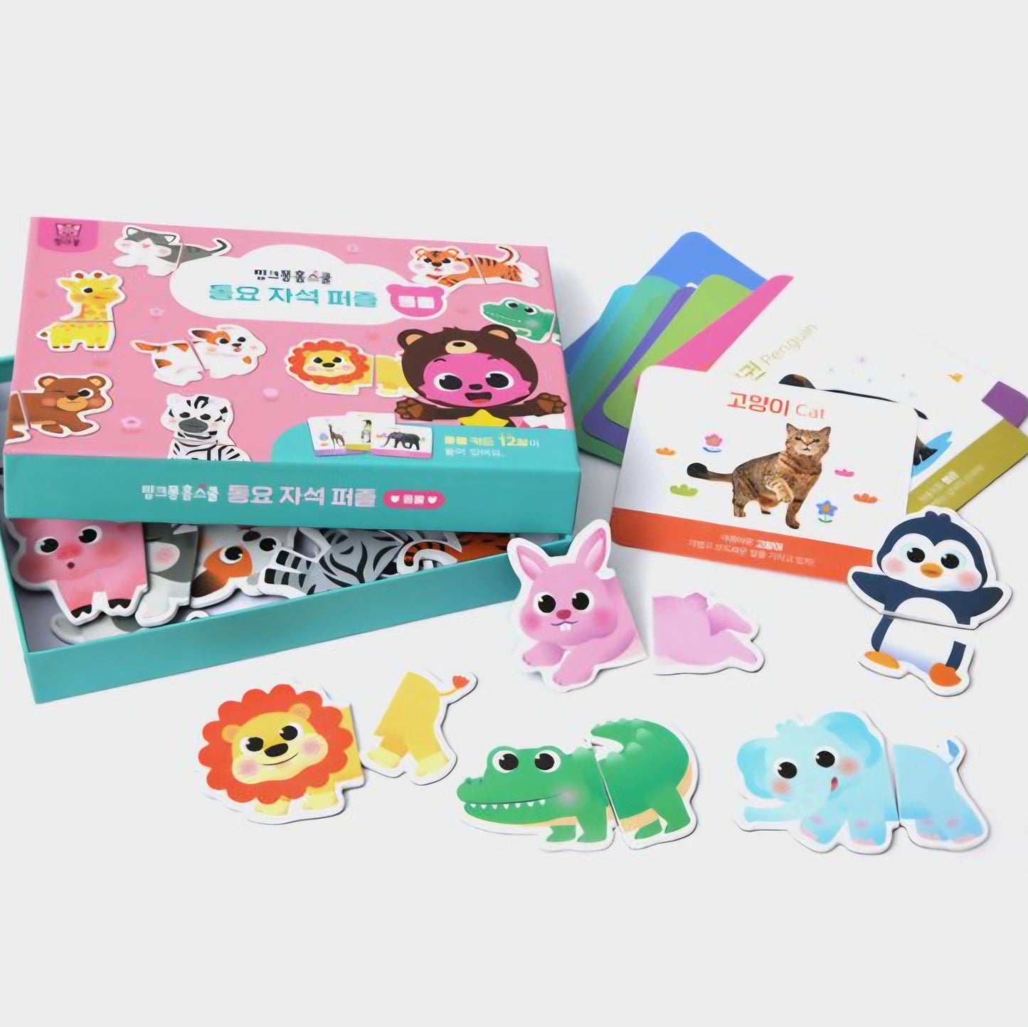 PINKFONG 2PC ANIMAL MAGNET PUZZLE