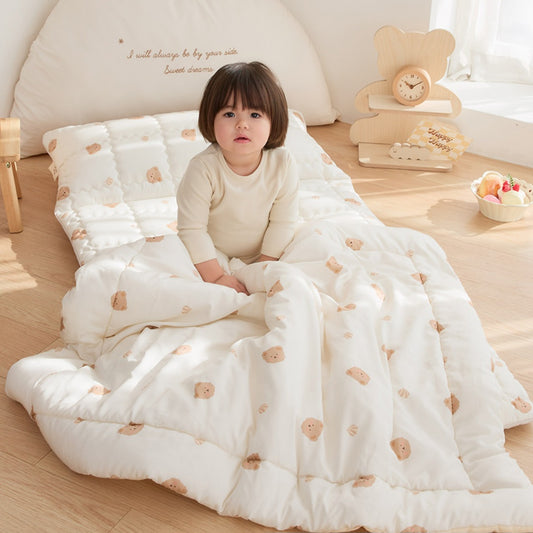 CREAM BEAR MODAL RAYON NAP BEDDING SET
