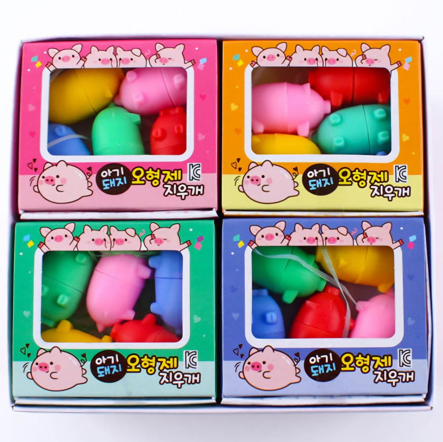 THREE PIGGIES ERASER
