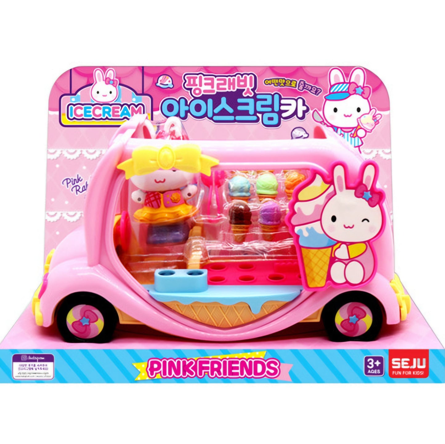 PINK RABBIT ICE CREAM CAR