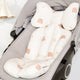 CREAM BEAR STROLLER PADDING SET