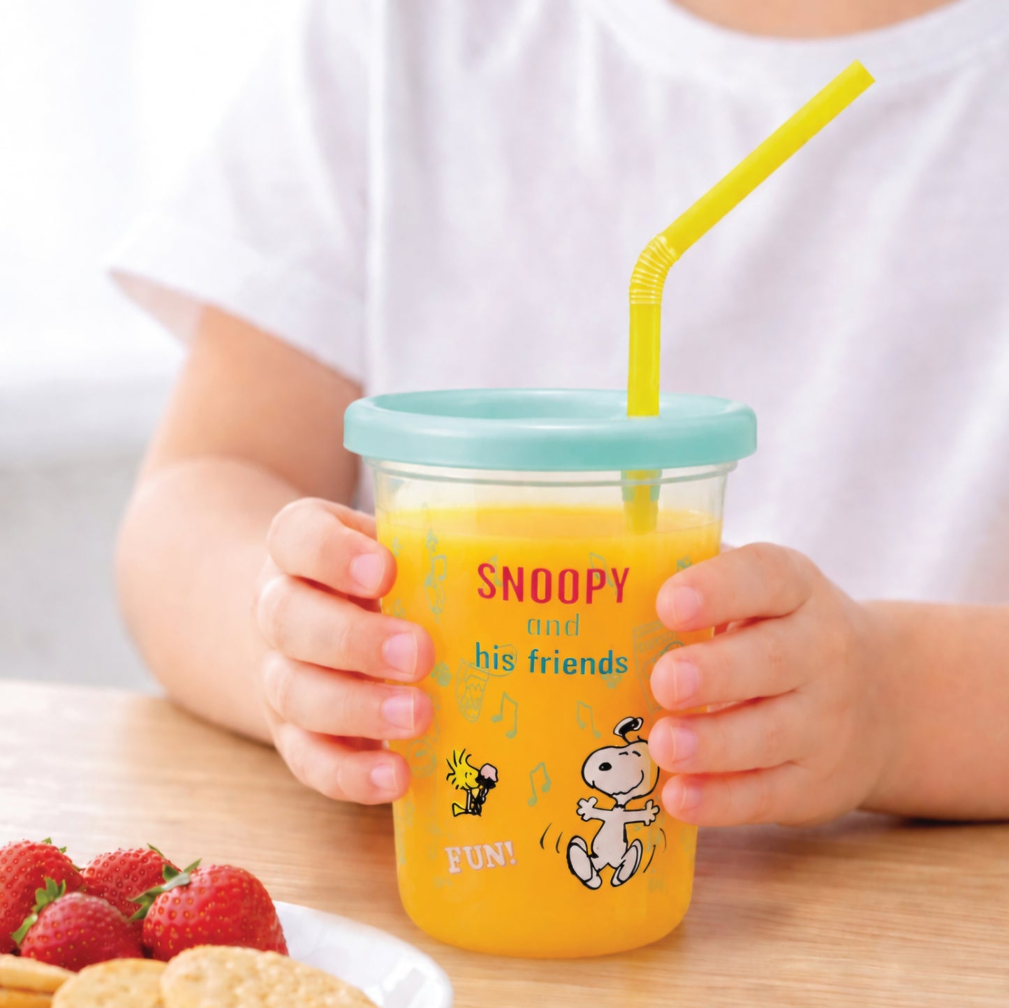 SNOOPY & FRIENDS STRAW TUMBLER 3P SET 230ML