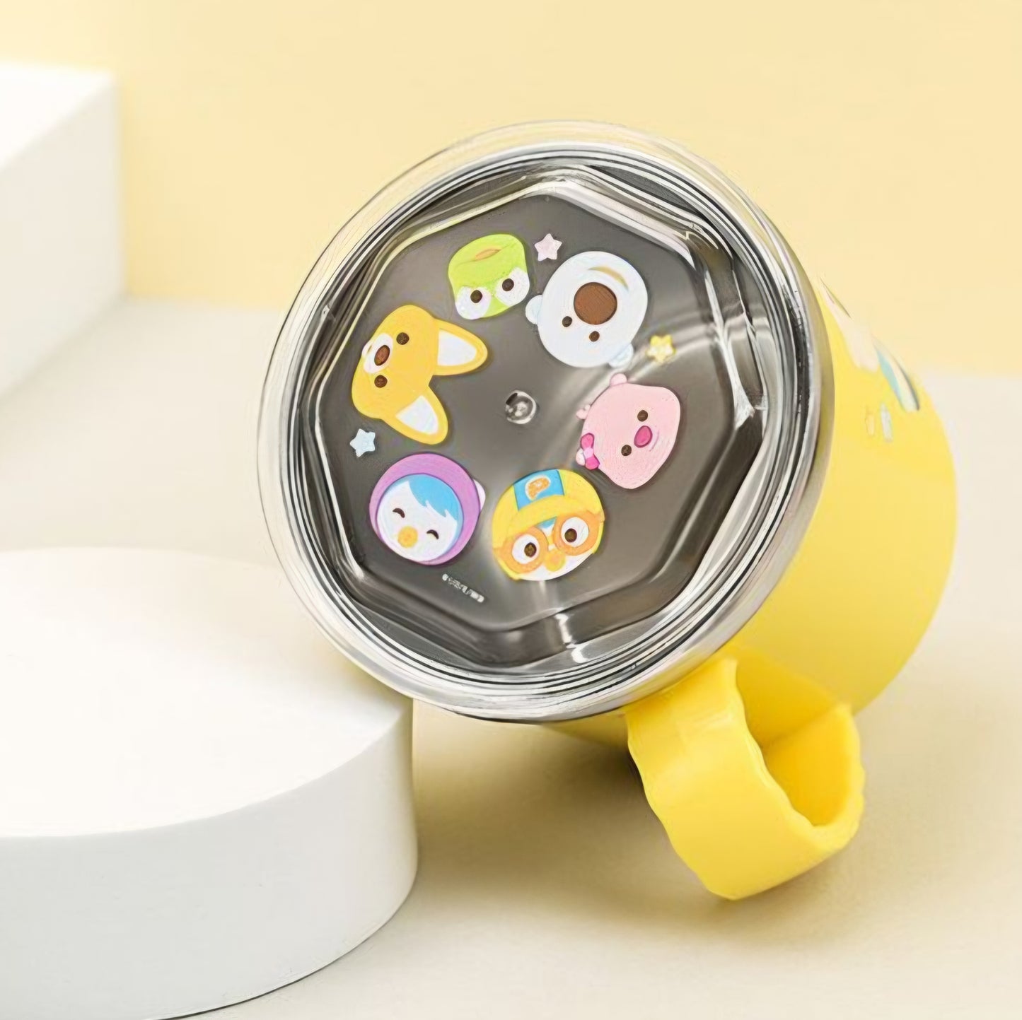PORORO STAINLESS CUP WITH LID
