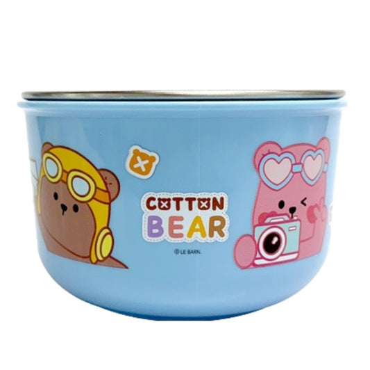 COTTON BEAR STAINLESS BOWL