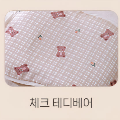 CHECK TEDDY INFANT PILLOW