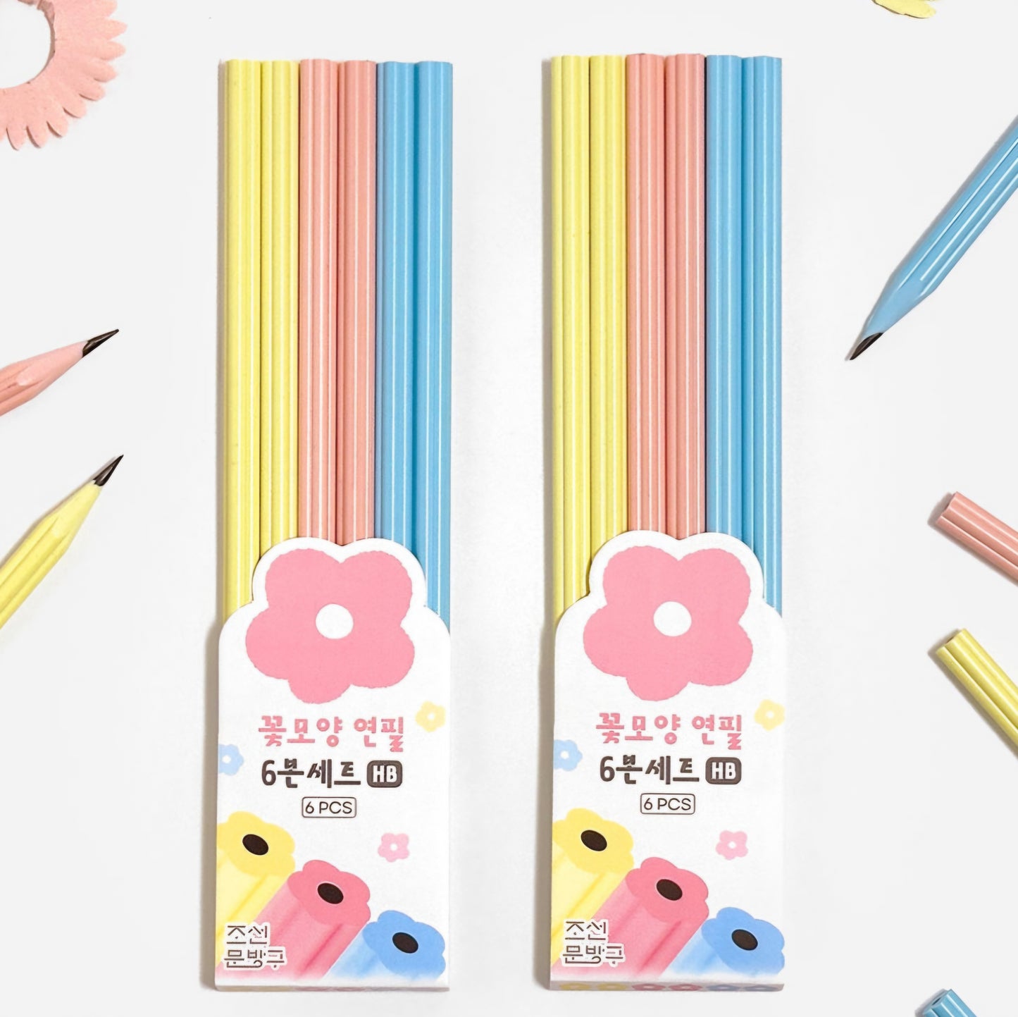 FLOWER PENCIL 6P