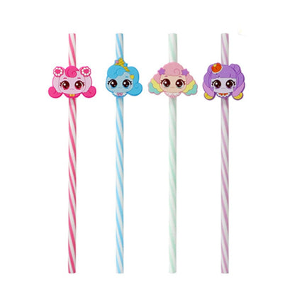 TEENIEPING CHARACTER STRAW 4PC