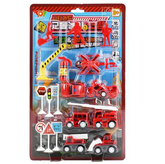FIRE STATION CITY GUARD PLAY SET