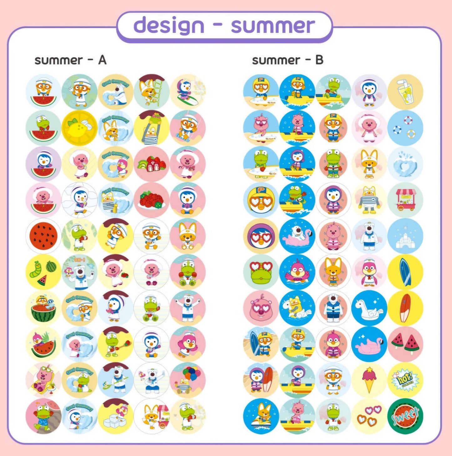 PORORO STICKER STAMP