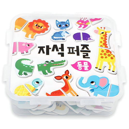 2PC ANIMALS MAGNET PUZZLE