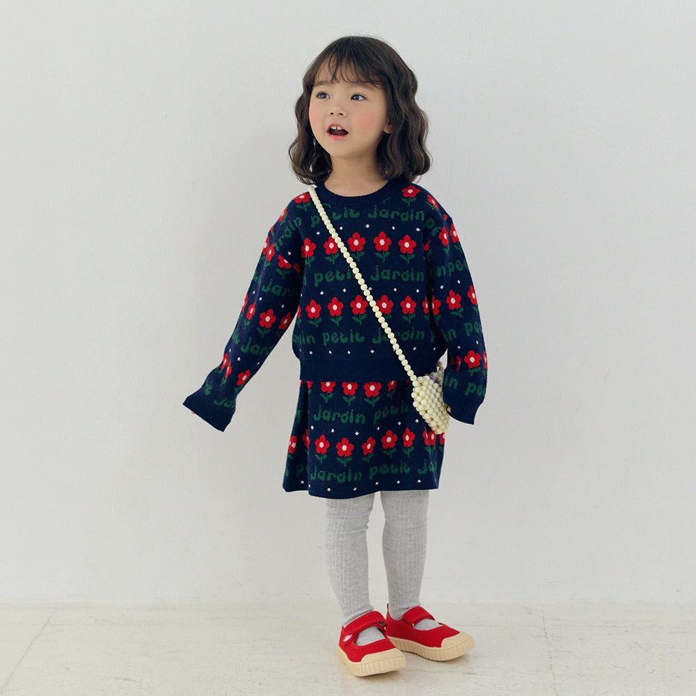 [PREORDER] PETIT JARDIN NAVY KNIT SET