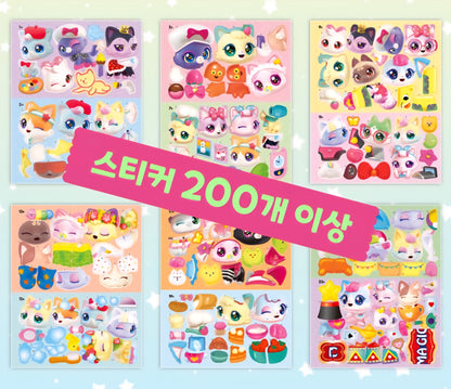 WISH CAT 조각스티커