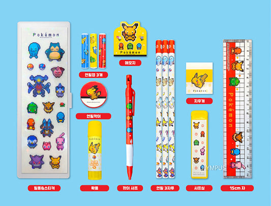 POKEMON STATIONERY GIFT SET BLUE