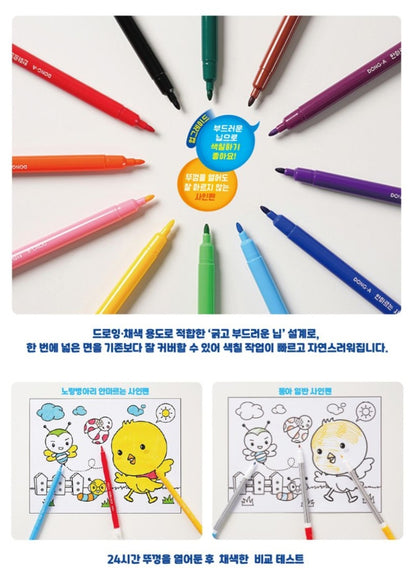 NO DRY 12 COLOR MARKERS