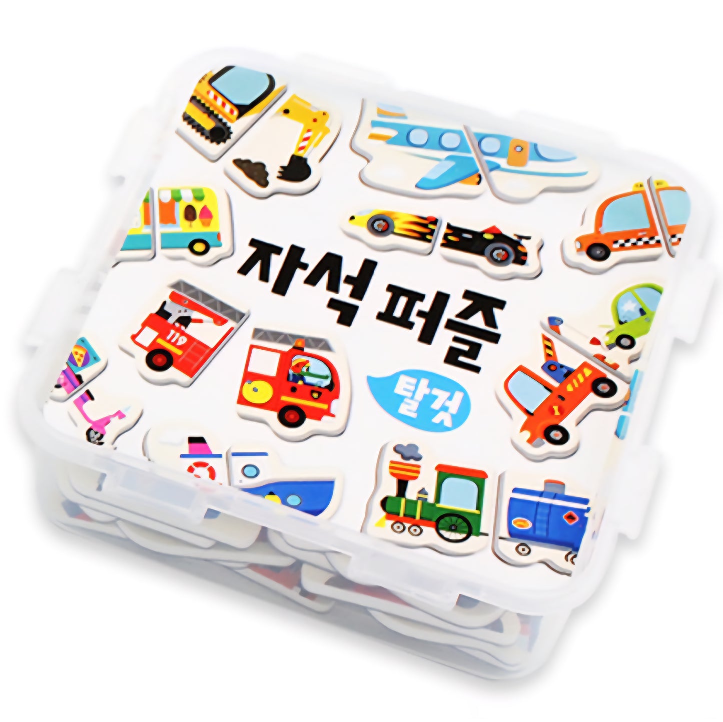 2PC VEHICLES MAGNET PUZZLE