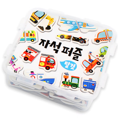 2PC VEHICLES MAGNET PUZZLE