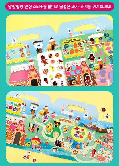 SWEET DESSERT SHOP STICKER BAG