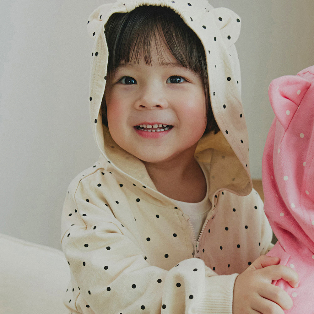 [PREORDER] DOT CAT ZIP UP HOODIE SET