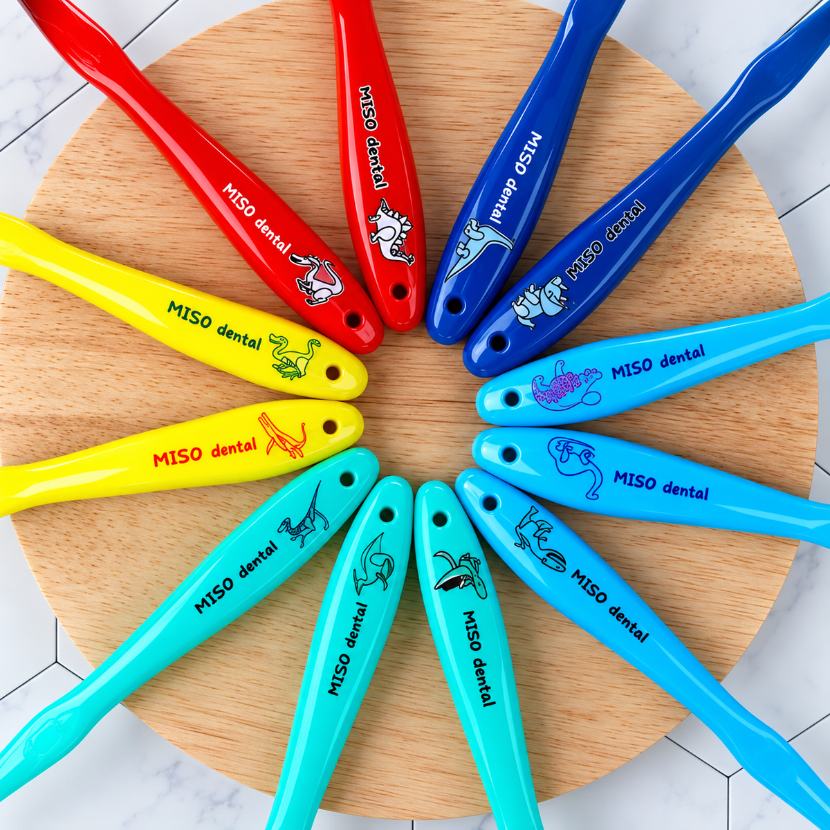 MISO DENTAL TOOTHBRUSH SET DINO