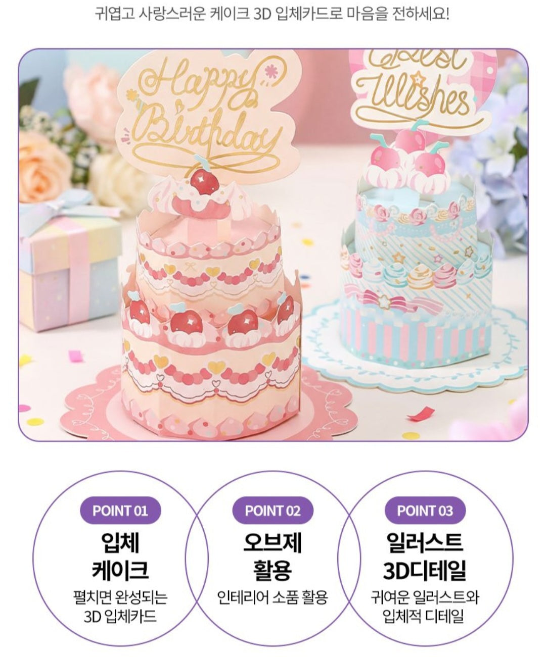 3D BIRTHDAY CAKE CARD