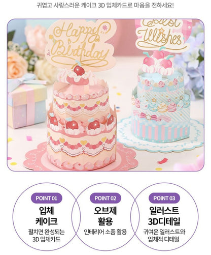3D BIRTHDAY CAKE CARD