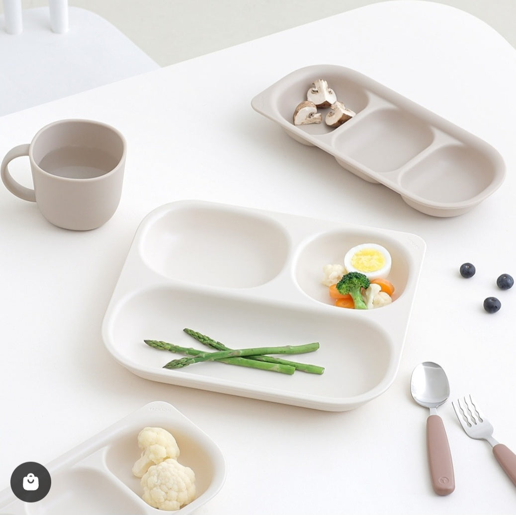 ECOZEN 3 SECTION SIDE DISH PLATE