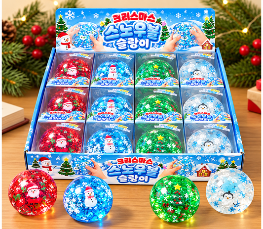 (73) CHRISTMAS SNOWBALL SQUISHY