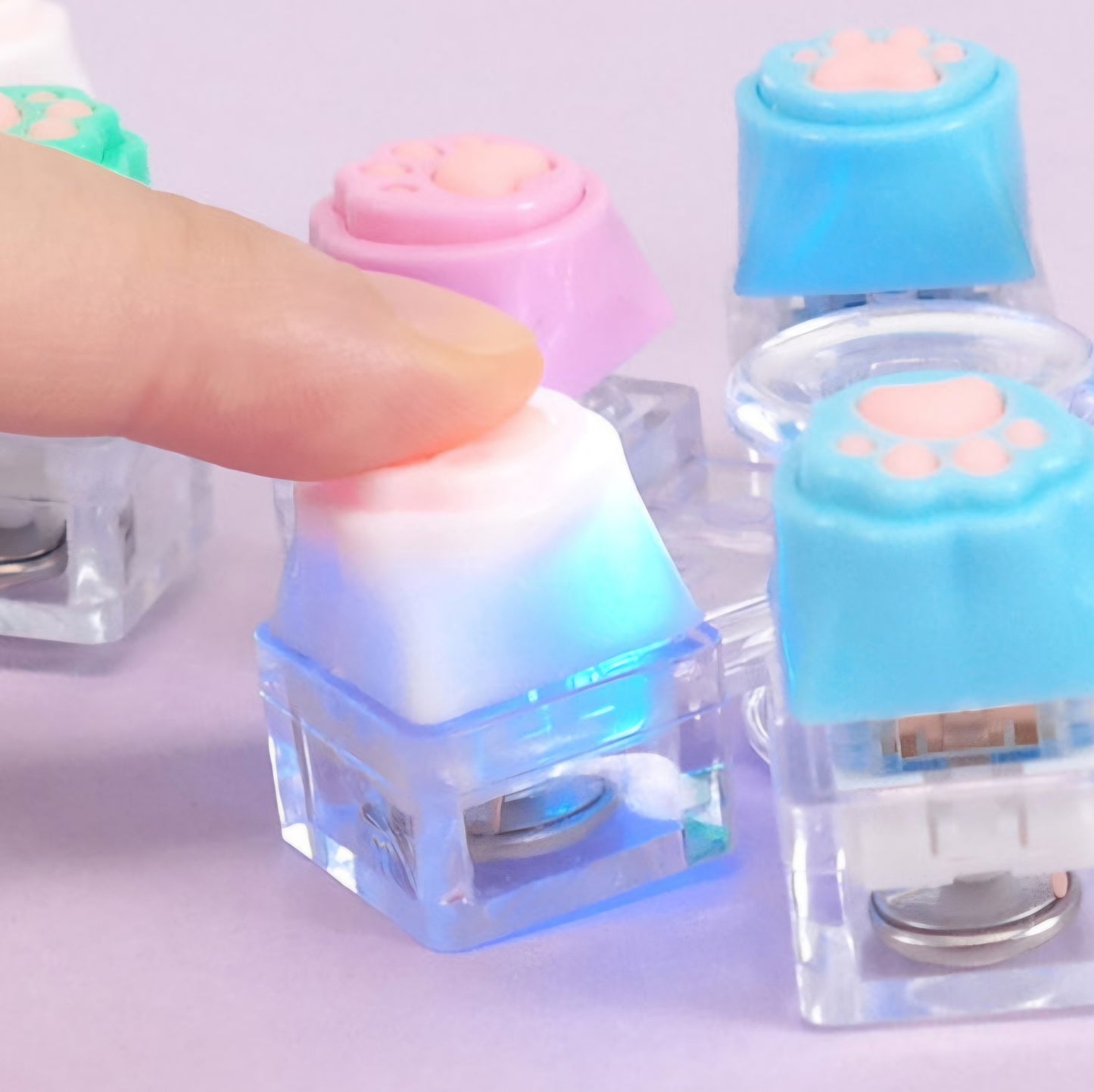 LED SPINNER CAT KEYCAP