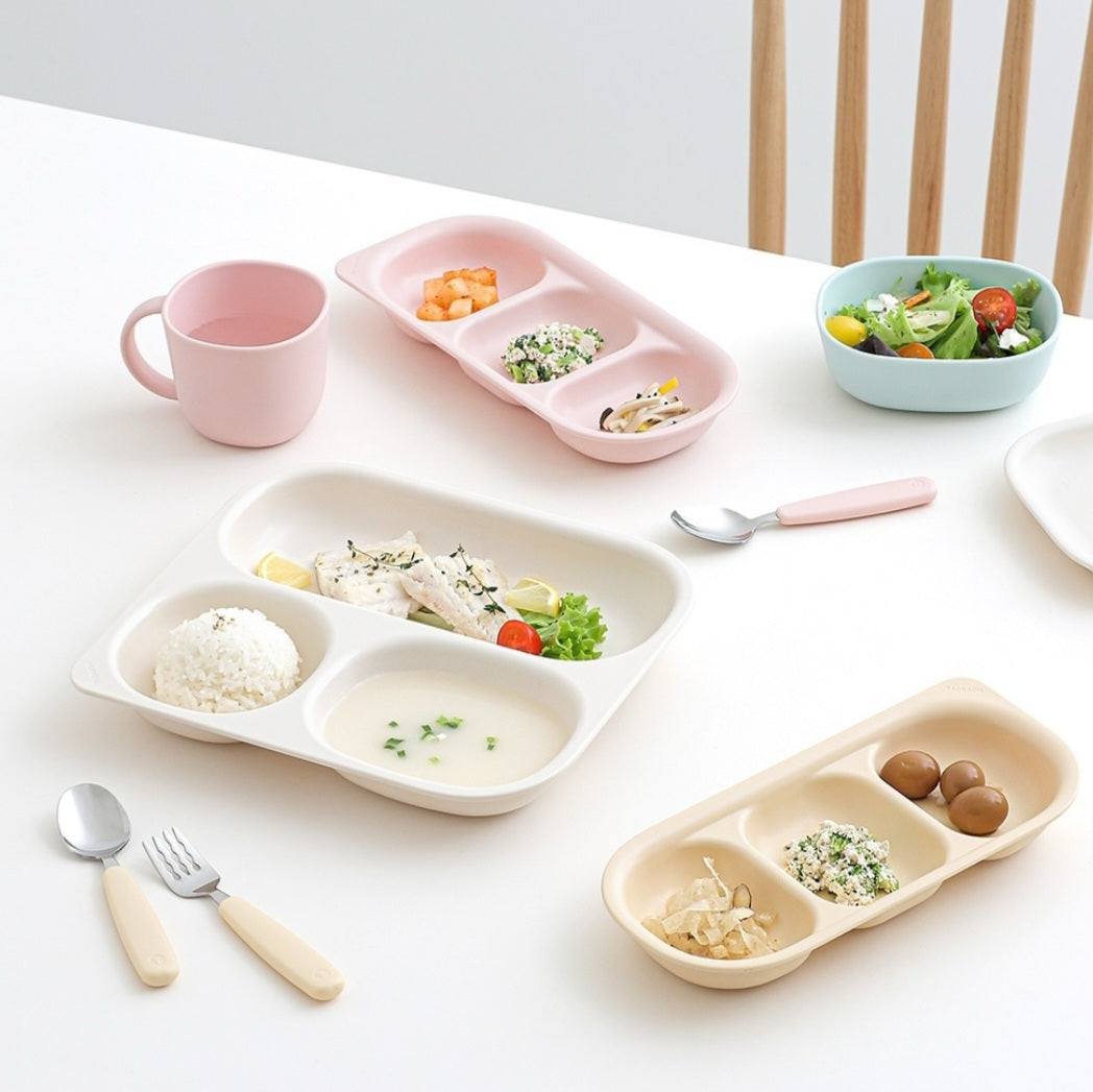 ECOZEN 3 SECTION SIDE DISH PLATE