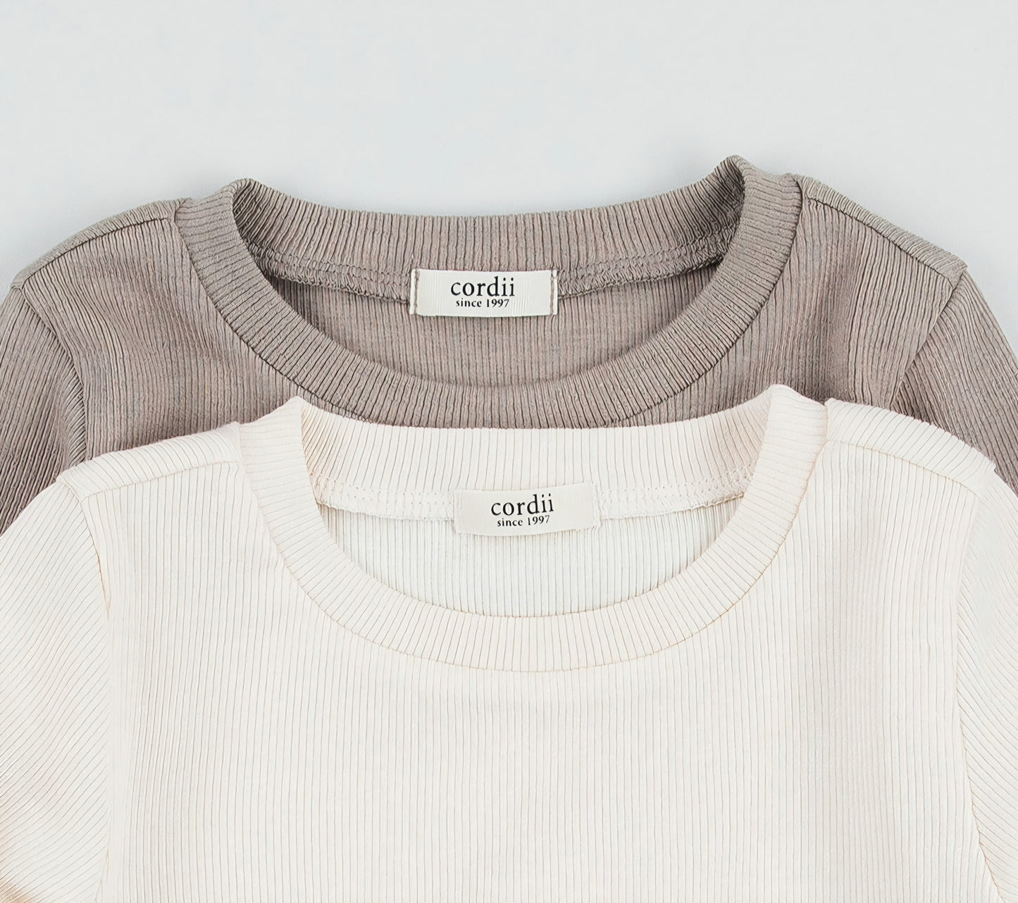 [PREORDER] OAT CONTRAST RIBBED T-SHIRT