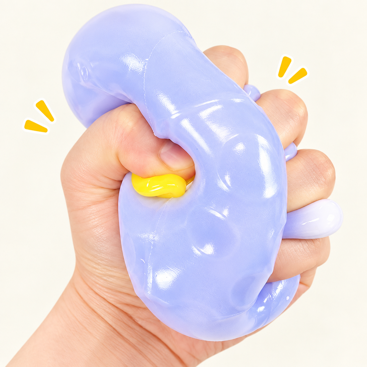 SQUARE FUNNY FACE CHEESE SQUISHY