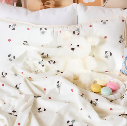 BOOK PUPPY WIDE PILLOW