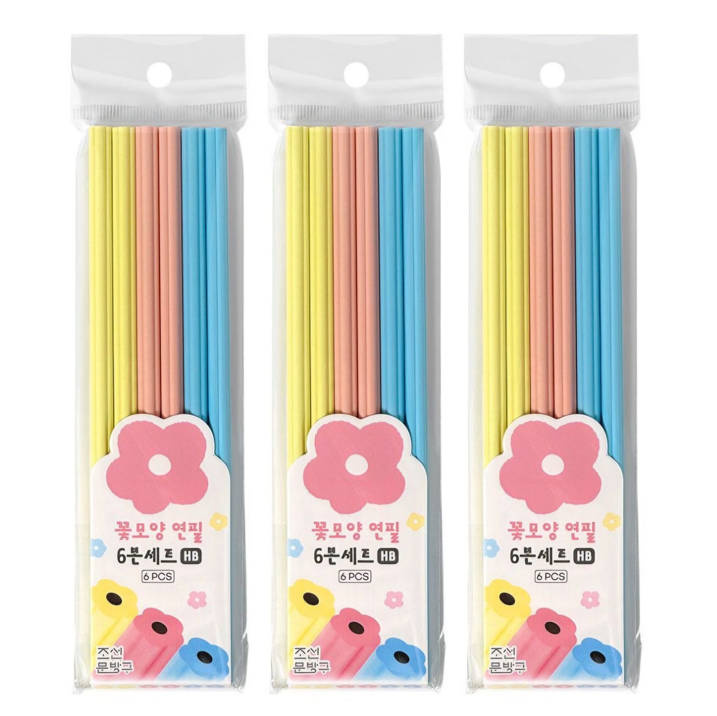 FLOWER PENCIL 6P