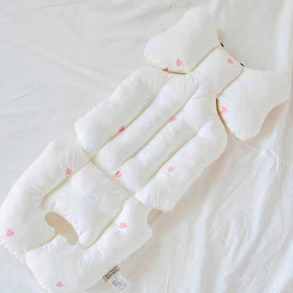 PINK BUNNY STROLLER PADDING SET