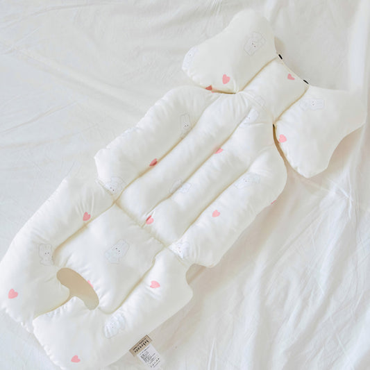 PINK BUNNY STROLLER PADDING SET